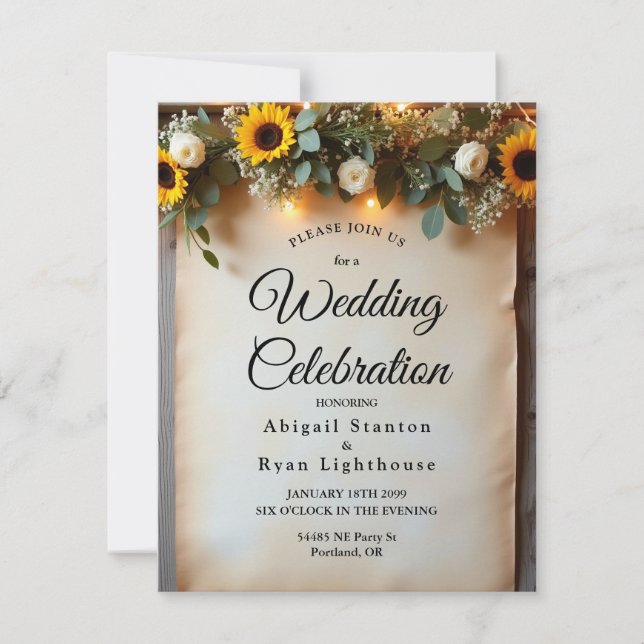 Invitación Encuentros Rústicos De La Hora De Oro (Anverso)