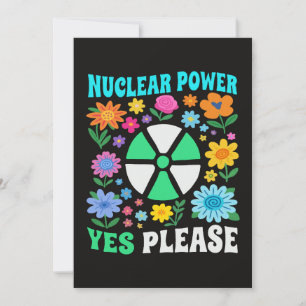Invitación Energía Nuclear Sí Por Favor Flores De Energía Lim