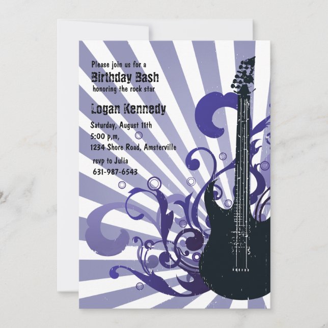 Invitación enérgica de la guitarra (Anverso)