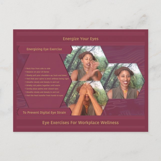 Invitación Energize Eyes For Workplace Wellness (Anverso)