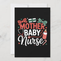 Enfermera de Madre y Bebé Estetoscopio de Navidad