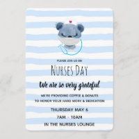 Enfermera de oso azul en una máscara - Apreciación