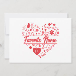 Invitación Enfermera favorita de Cupids