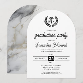 Invitación Enfermera RN BSN Partido de Graduación Escolar de 
