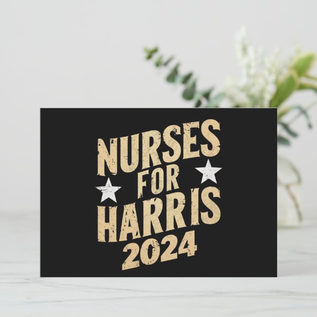 Invitación Enfermeras por Harris 2024 EE. UU. (Anverso de pie)