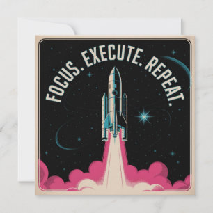 Invitación Enfócate. Ejecuta. Repite