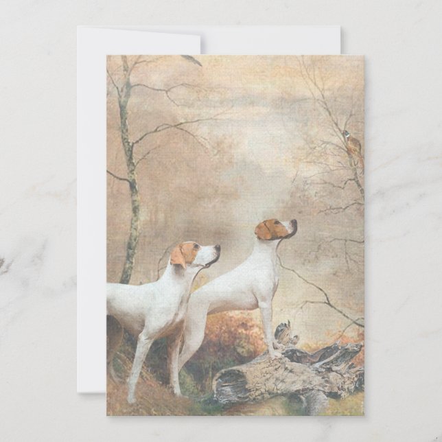 Invitación English Pointer  (Anverso)