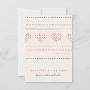 Invitación Enhorabuena y besos en San Valentín - Marfil