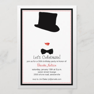 Invitación enmarcada cabaret