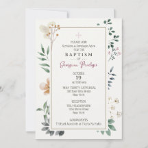 Invitación enmarcada de Georgina