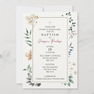 Invitación enmarcada de Georgina
