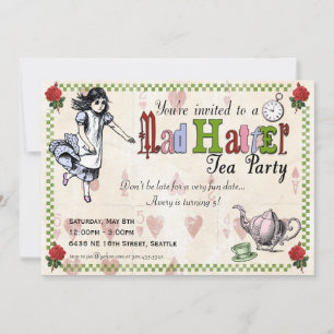 Invitación enojada de la fiesta del té del