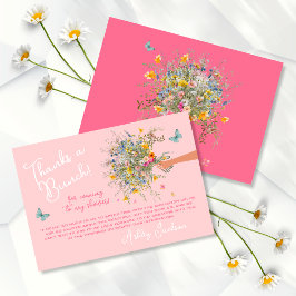 Invitación Enorme Bouquet Novia Pink Bridal Shower