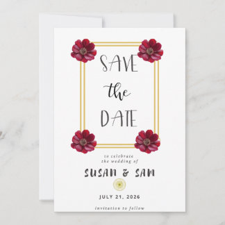 Invitación Enraizada en Love Series Save the Date Card