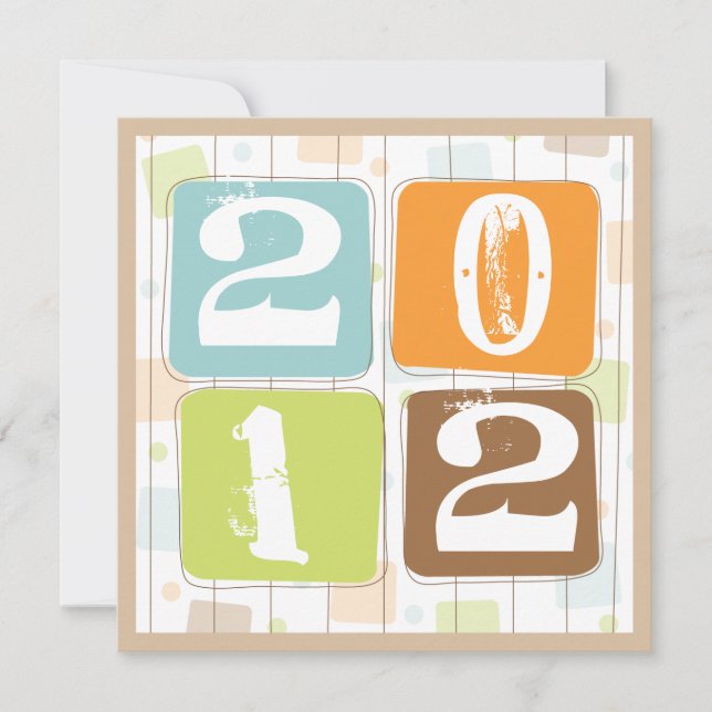 Invitación enrrollada retra del fiesta de Noche (Anverso)