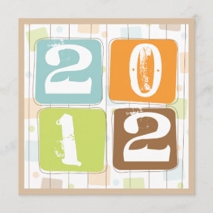 Invitación enrrollada retra del fiesta de Noche