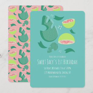 Invitación Ensalada De Frutas Dulces De Guayaba Cumpleaños Li