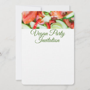 Invitación Ensalada vegetal