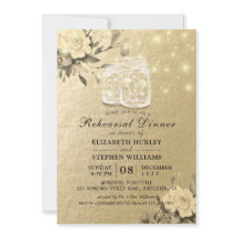 Ensayo boda Cena Floral Mason Jar Luces