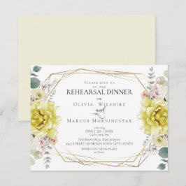 Invitación Ensayo boda | Colores de agua amarillos