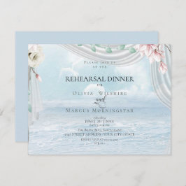 Invitación Ensayo boda | Elegante tortilla de mariscos de pla