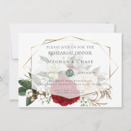 Invitación Ensayo boda | Espray floral borgoñona