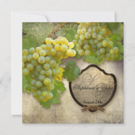 Invitación Ensayo Cena Vino País Uvas Chardonnay