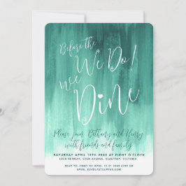 Invitación Ensayo de arte verde esmeralda antes de entrar