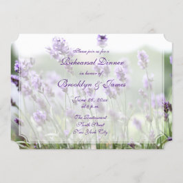 Invitación Ensayo de Boda bohemio de Lavender invita a compra