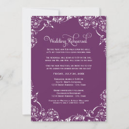 Invitación Ensayo de Boda con Floración de Ciruela