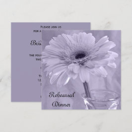 Invitación Ensayo de Boda de margarita claro