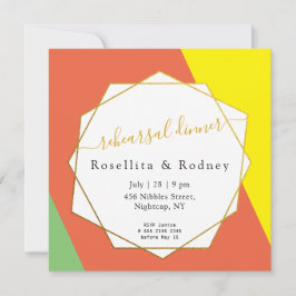Invitación Ensayo de Boda digital de verano brillante para la