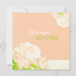Invitación Ensayo de Boda floral de cada plato