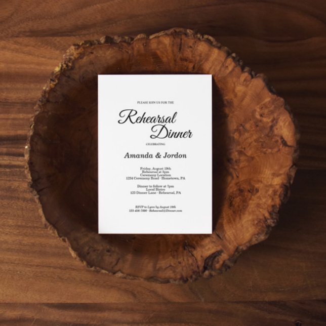 Invitación Ensayo de caligrafía blanca simple (Subido por el creador)