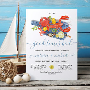 Invitación Ensayo de compromiso de hervir en el mar Fiesta de
