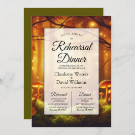 Invitación Ensayo de cuento de hadas en el bosque de Amber