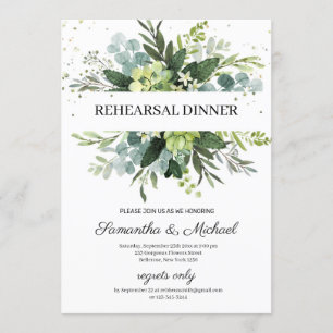 Invitación Ensayo de floraciones de follaje exitoso moderno