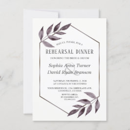 Invitación Ensayo de follaje de tinta de color de agua minima