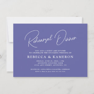 Invitación Ensayo de guión de presupuesto de periwinkle