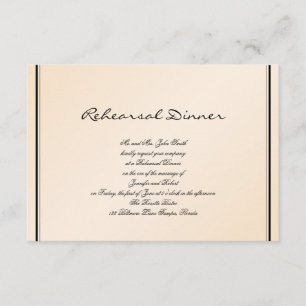 Invitación Ensayo de la boda de la elegancia de la cáscara de