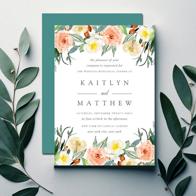 Invitación Ensayo de la colección de Bodas de primaverales (Subido por el creador)