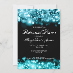 Invitación Ensayo de las luces esparcantes de la cena Turques