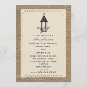 Invitación Ensayo de Linterna floral inspirada en el aroma y 