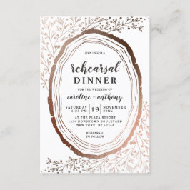 Invitación Ensayo de Relieve metalizado de cobre en rebanada 