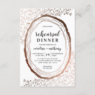 Invitación Ensayo de Relieve metalizado de cobre en rebanada