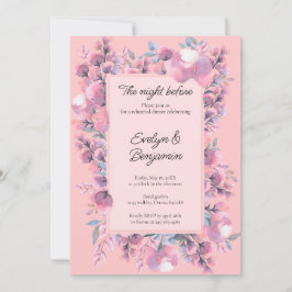 Invitación Ensayo de Rosa con polvo floral