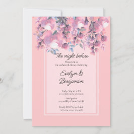 Invitación Ensayo de Rosa con polvo floral