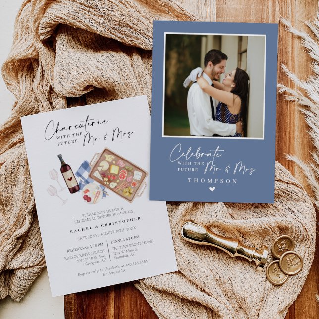 Invitación Ensayo de vino y queso de la tabla de embutidos (Subido por el creador)