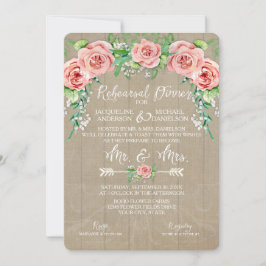Invitación Ensayo Dinn BOHO Flor Crown Babu Breth Barn