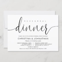 Ensayo y cena boda, caligrafía moderna